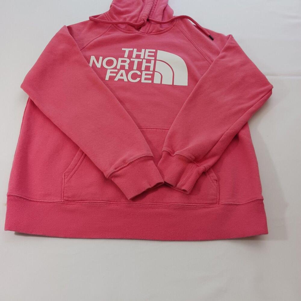 The North Face Women's Pink Cotton Blend Pullover Drawstring Hoodie Sweatshirt M - Picture 14 of 16